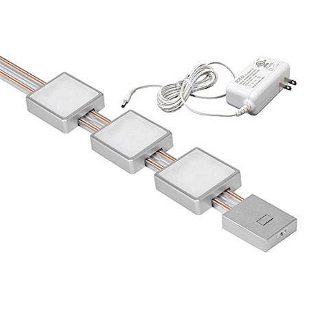 Jesco 18 in. Dimmable Radianz Track - Silver KIT-RZ-T18-SQ3-30-SV